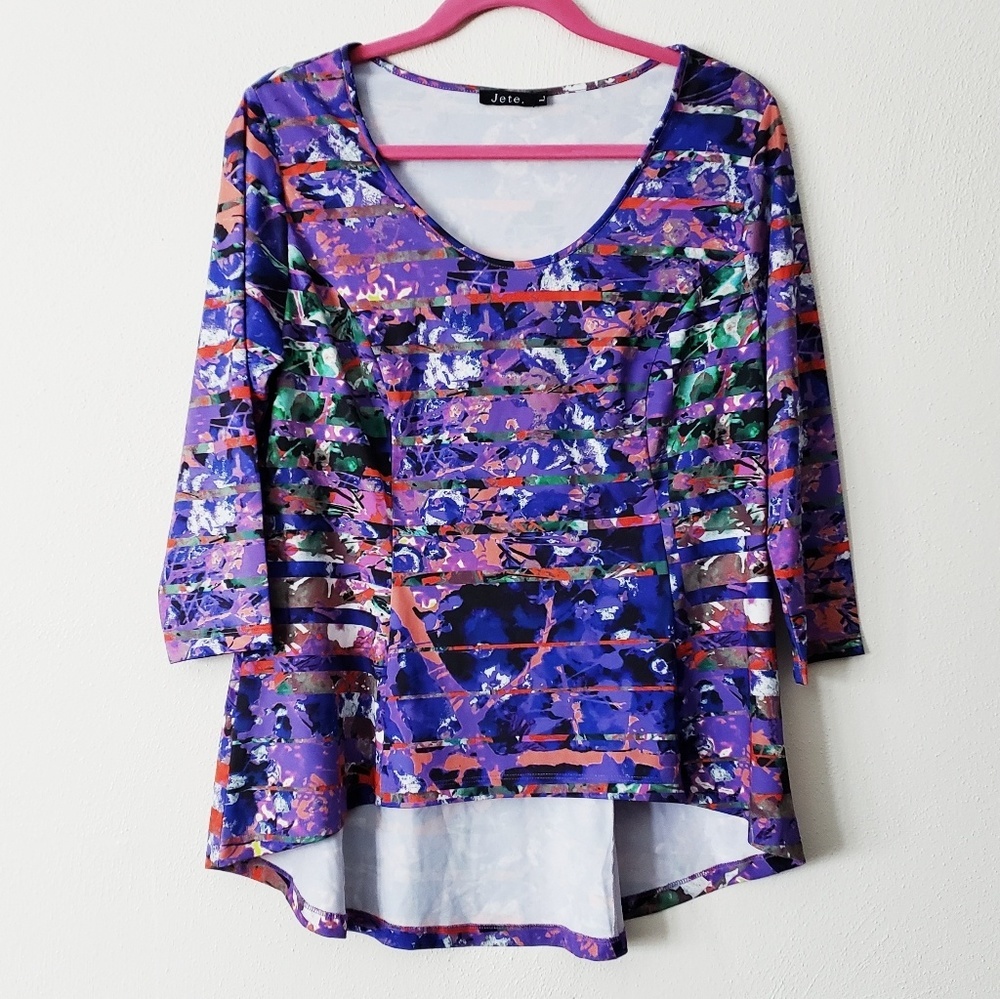 Jete High low Blouse size Large